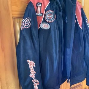 NWOT Womens L Large HARLEY DAVIDSON 3&1 Coat Jacket Hooded 03